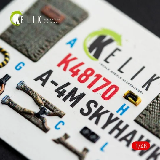 A-4M SKYHAWK - interior 3D decals for Hasegawa, 1/48 - Kelik K48170 A-4M SKYHAWK - interior 3D decals for Hasegawa, 1/48 - Kelik K48170
