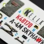 A-4M SKYHAWK - interior 3D decals for Hasegawa, 1/48 - Kelik K48170 A-4M SKYHAWK - interior 3D decals for Hasegawa, 1/48 - Kelik K48170