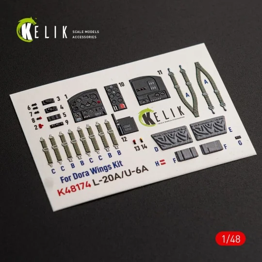 L-20A/U-6A - type 1 interior 3D decals for Dora Wings, 1/48 - Kelik... L-20A/U-6A - type 1 interior 3D decals for Dora Wings, 1/48 - Kelik...