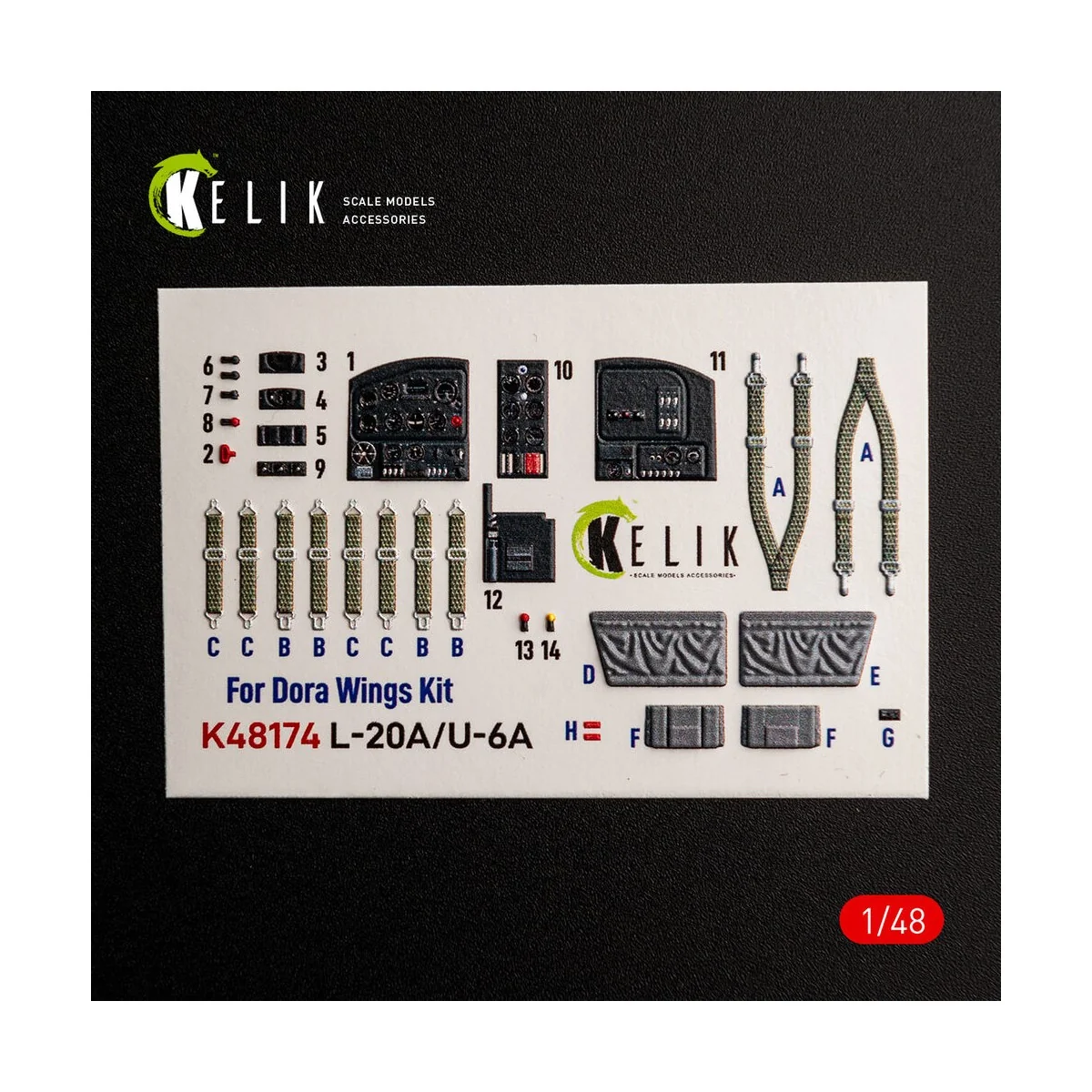L-20A/U-6A - type 1 interior 3D decals for Dora Wings, 1/48 - Kelik... L-20A/U-6A - type 1 interior 3D decals for Dora Wings, 1/48 - Kelik...