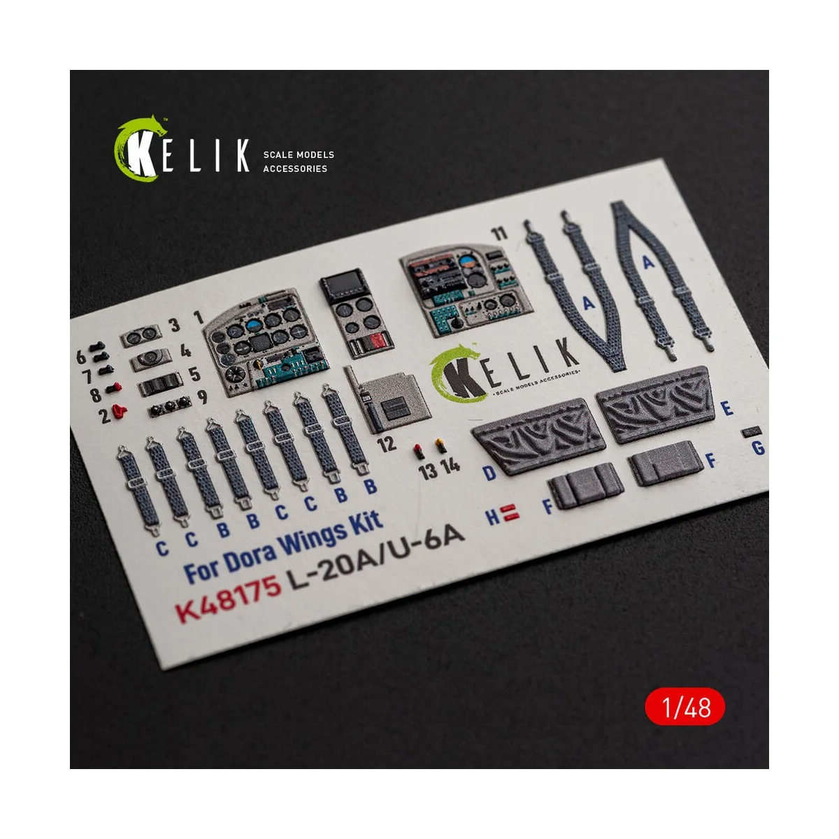 L-20A/U-6A - type 2 interior 3D decals for Dora Wings, 1/48 - Kelik... L-20A/U-6A - type 2 interior 3D decals for Dora Wings, 1/48 - Kelik...