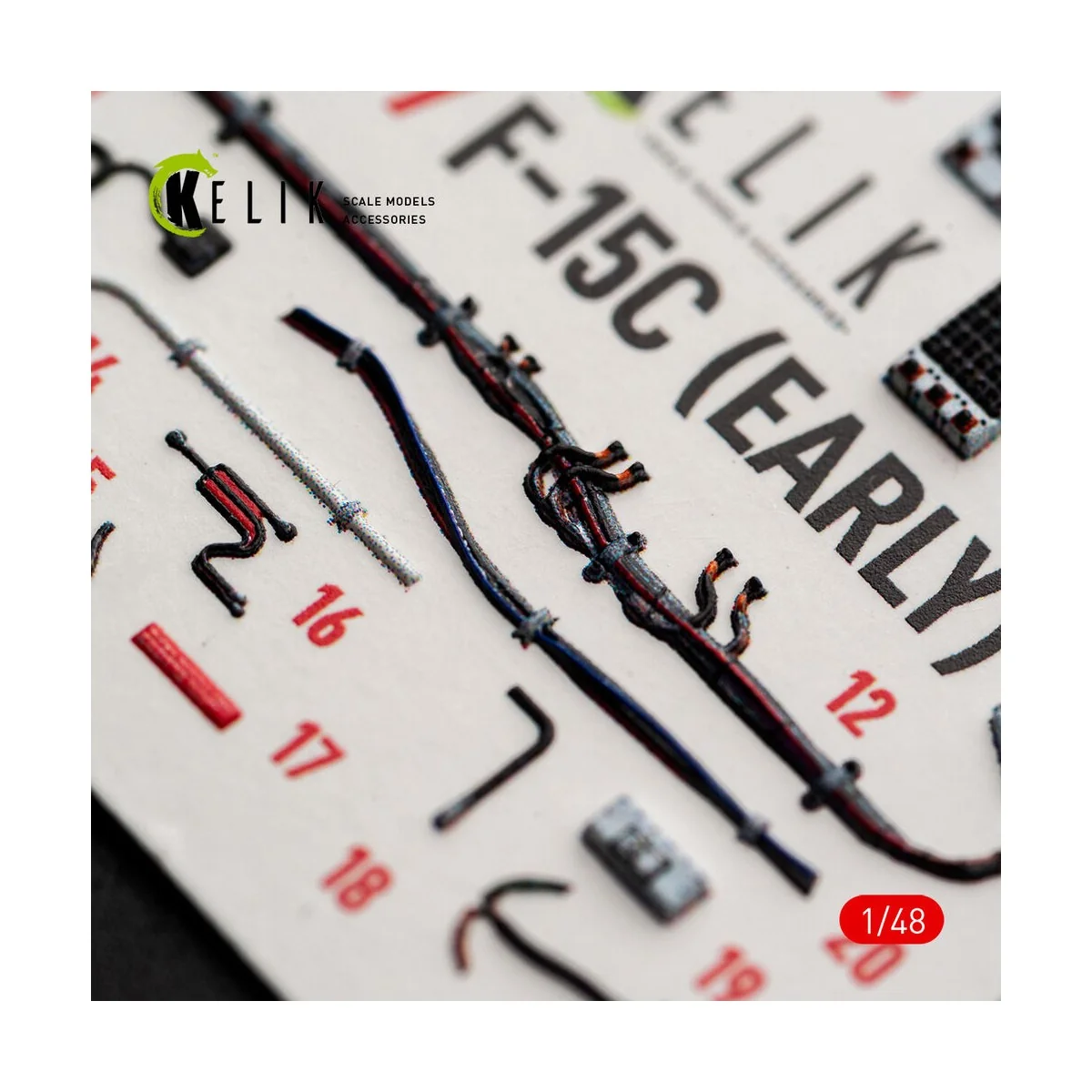 F-15C (Early) - interior 3D decals for Hasegawa, 1/48 - Kelik K48177 F-15C (Early) - interior 3D decals for Hasegawa, 1/48 - Kelik K48177