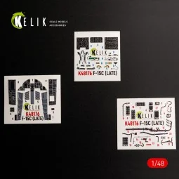 F-15C (Late) - interior 3D decals for Hasegawa, 1/48 - Kelik K48176 2