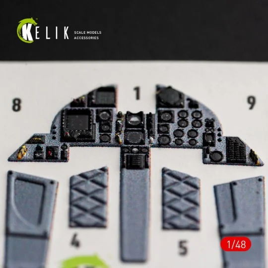 F-15C (Late) - interior 3D decals for Hasegawa, 1/48 - Kelik K48176 F-15C (Late) - interior 3D decals for Hasegawa, 1/48 - Kelik K48176