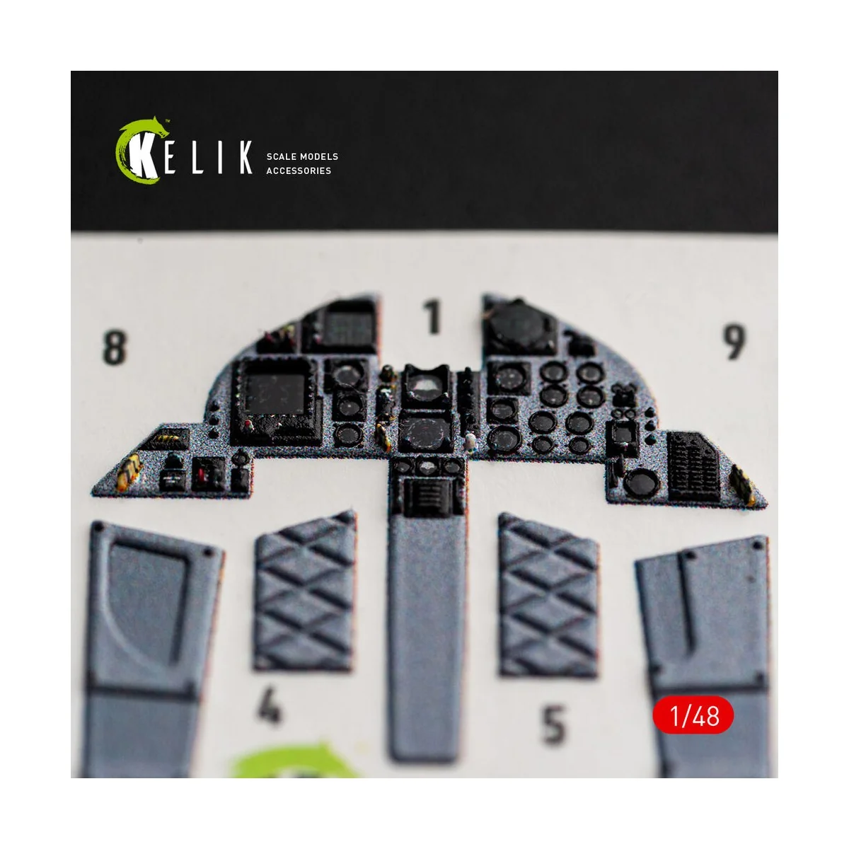 F-15C (Late) - interior 3D decals for Hasegawa, 1/48 - Kelik K48176 F-15C (Late) - interior 3D decals for Hasegawa, 1/48 - Kelik K48176