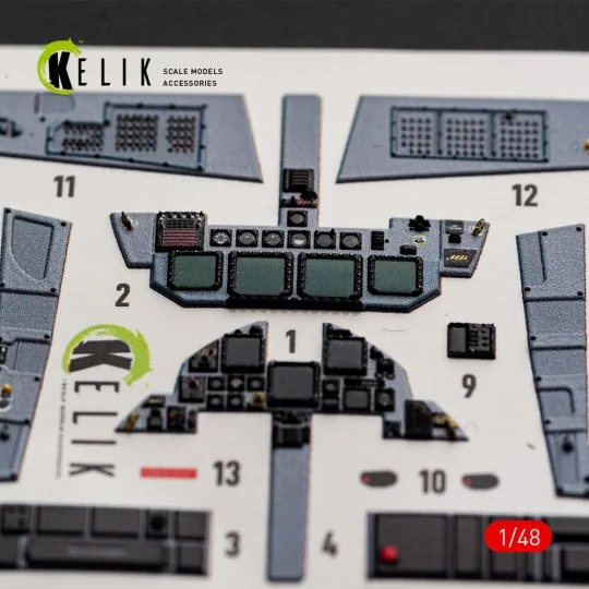F-15E (Early) - interior 3D decals for Hasegawa, 1/48 - Kelik K48178 F-15E (Early) - interior 3D decals for Hasegawa, 1/48 - Kelik K48178