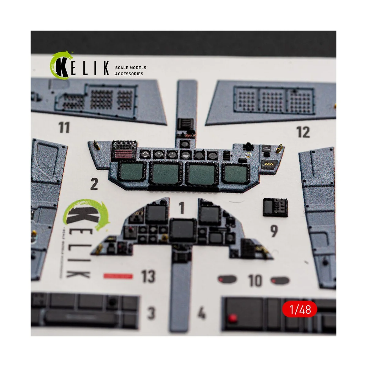 F-15E (Early) - interior 3D decals for Hasegawa, 1/48 - Kelik K48178 F-15E (Early) - interior 3D decals for Hasegawa, 1/48 - Kelik K48178