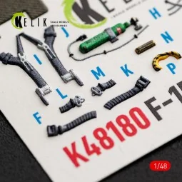 F-15J (Early) - interior 3D decals for Hasegawa, 1/48 - Kelik K48180