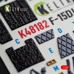 F-15DJ Eagle - interior 3D decals for Hasegawa, 1/48 - Kelik K48182