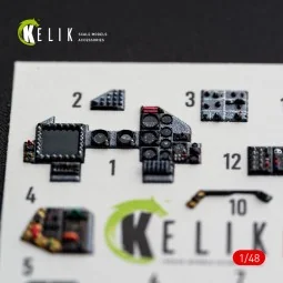 AMX - interior 3D decals for Hobby Boss, 1/48 - Kelik K48183