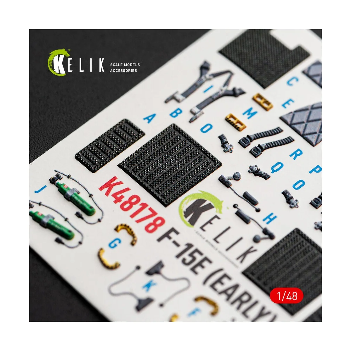 F-15E (Early) - interior 3D decals for Hasegawa, 1/48 - Kelik K48178 F-15E (Early) - interior 3D decals for Hasegawa, 1/48 - Kelik K48178