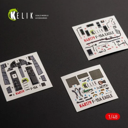 F-15A - interior 3D decals for Hasegawa, 1/48 - Kelik K48179 F-15A - interior 3D decals for Hasegawa, 1/48 - Kelik K48179