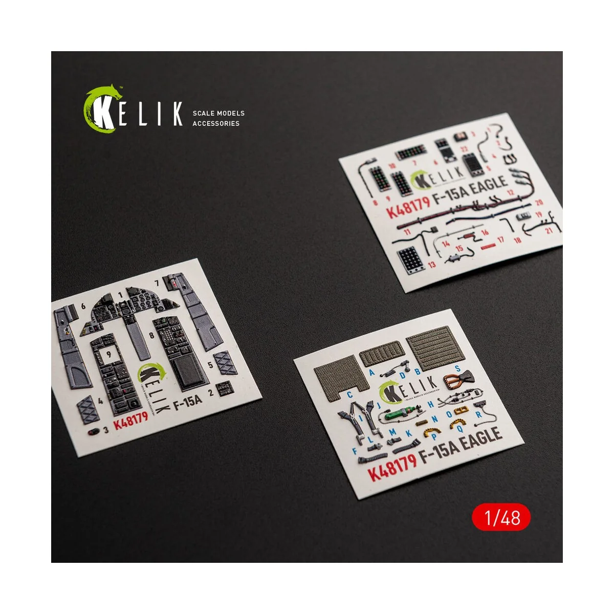 F-15A - interior 3D decals for Hasegawa, 1/48 - Kelik K48179 F-15A - interior 3D decals for Hasegawa, 1/48 - Kelik K48179