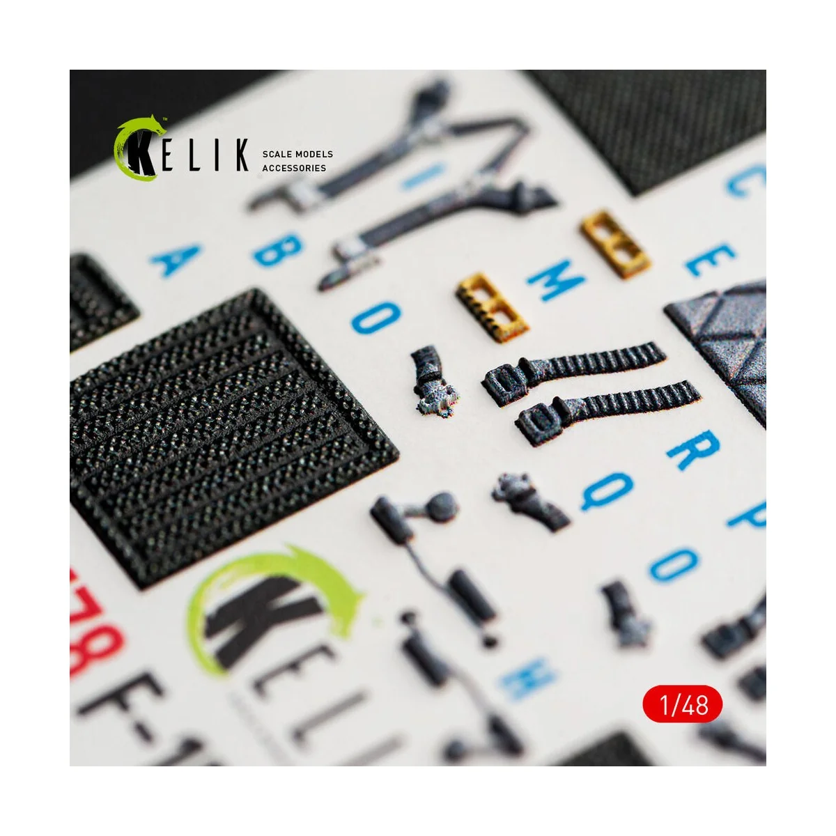 F-15E (Early) - interior 3D decals for Hasegawa, 1/48 - Kelik K48178 F-15E (Early) - interior 3D decals for Hasegawa, 1/48 - Kelik K48178