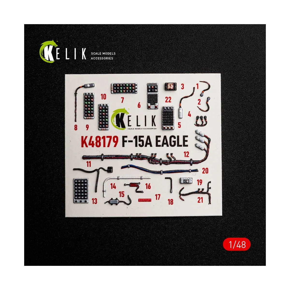 F-15A - interior 3D decals for Hasegawa, 1/48 - Kelik K48179 F-15A - interior 3D decals for Hasegawa, 1/48 - Kelik K48179