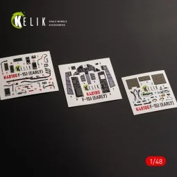 F-15J (Early) - interior 3D decals for Hasegawa, 1/48 - Kelik K48180 2