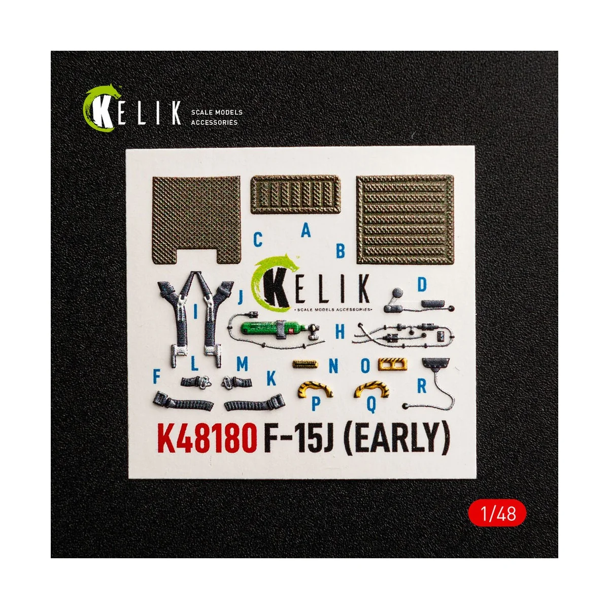 F-15J (Early) - interior 3D decals for Hasegawa, 1/48 - Kelik K48180 F-15J (Early) - interior 3D decals for Hasegawa, 1/48 - Kelik K48180