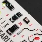 F-15C (Early) - interior 3D decals for Hasegawa, 1/48 - Kelik K48177 F-15C (Early) - interior 3D decals for Hasegawa, 1/48 - Kelik K48177