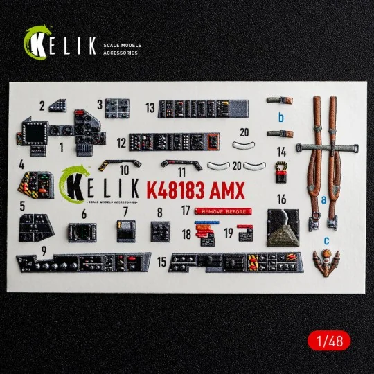 AMX - interior 3D decals for Hobby Boss, 1/48 - Kelik K48183 AMX - interior 3D decals for Hobby Boss, 1/48 - Kelik K48183