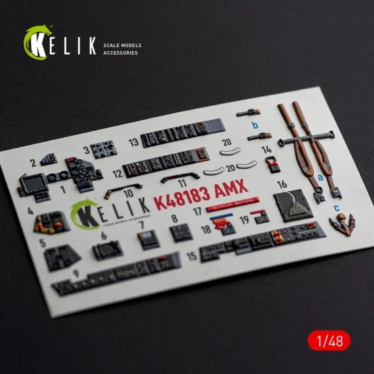AMX - interior 3D decals for Hobby Boss, 1/48 - Kelik K48183 AMX - interior 3D decals for Hobby Boss, 1/48 - Kelik K48183