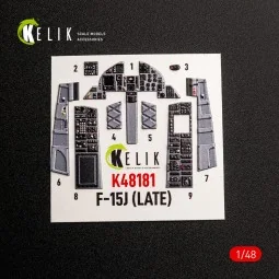 F-15J (Late) - interior 3D decals for Hasegawa, 1/48 - Kelik K48181 2