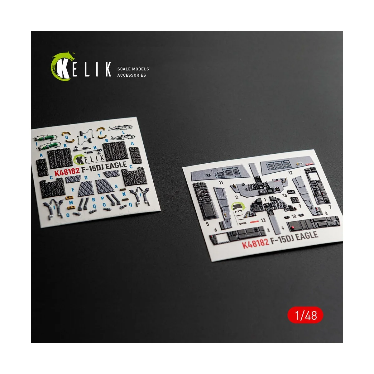 F-15DJ Eagle - interior 3D decals for Hasegawa, 1/48 - Kelik K48182 F-15DJ Eagle - interior 3D decals for Hasegawa, 1/48 - Kelik K48182