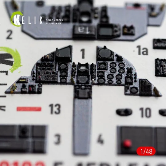 F-15DJ Eagle - interior 3D decals for Hasegawa, 1/48 - Kelik K48182 F-15DJ Eagle - interior 3D decals for Hasegawa, 1/48 - Kelik K48182
