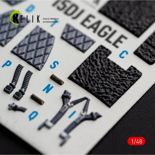 F-15DJ Eagle - interior 3D decals for Hasegawa, 1/48 - Kelik K48182 F-15DJ Eagle - interior 3D decals for Hasegawa, 1/48 - Kelik K48182