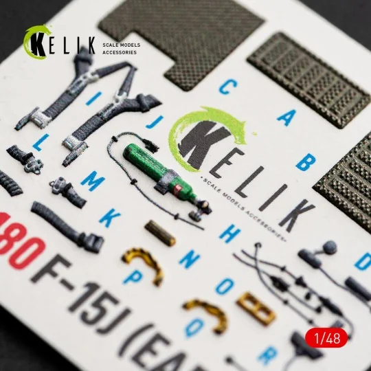 F-15J (Early) - interior 3D decals for Hasegawa, 1/48 - Kelik K48180 F-15J (Early) - interior 3D decals for Hasegawa, 1/48 - Kelik K48180