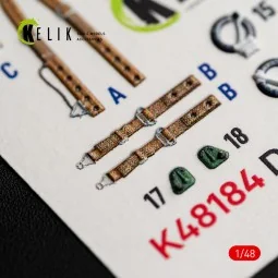 Defiant F1 - interior 3D decals for Trumpeter, 1/48 - Kelik K48184