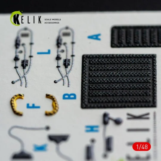 F-15E (Late) - interior 3D decals for Hasegawa, 1/48 - Kelik K48185 F-15E (Late) - interior 3D decals for Hasegawa, 1/48 - Kelik K48185