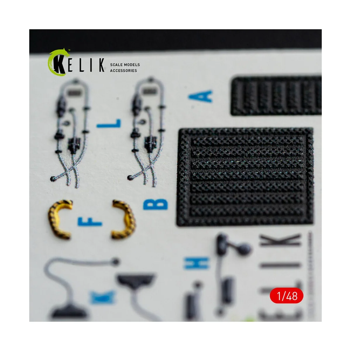 F-15E (Late) - interior 3D decals for Hasegawa, 1/48 - Kelik K48185 F-15E (Late) - interior 3D decals for Hasegawa, 1/48 - Kelik K48185