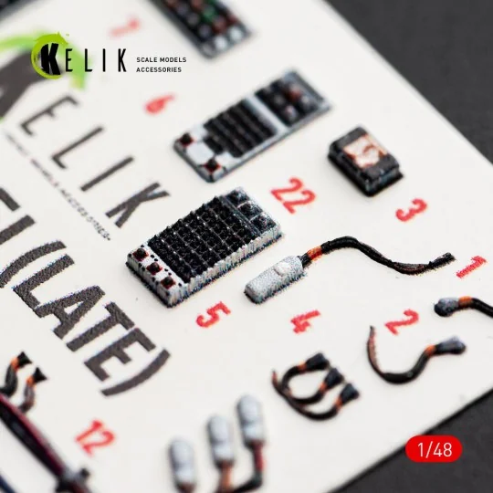 F-15J (Late) - interior 3D decals for Hasegawa, 1/48 - Kelik K48181 F-15J (Late) - interior 3D decals for Hasegawa, 1/48 - Kelik K48181