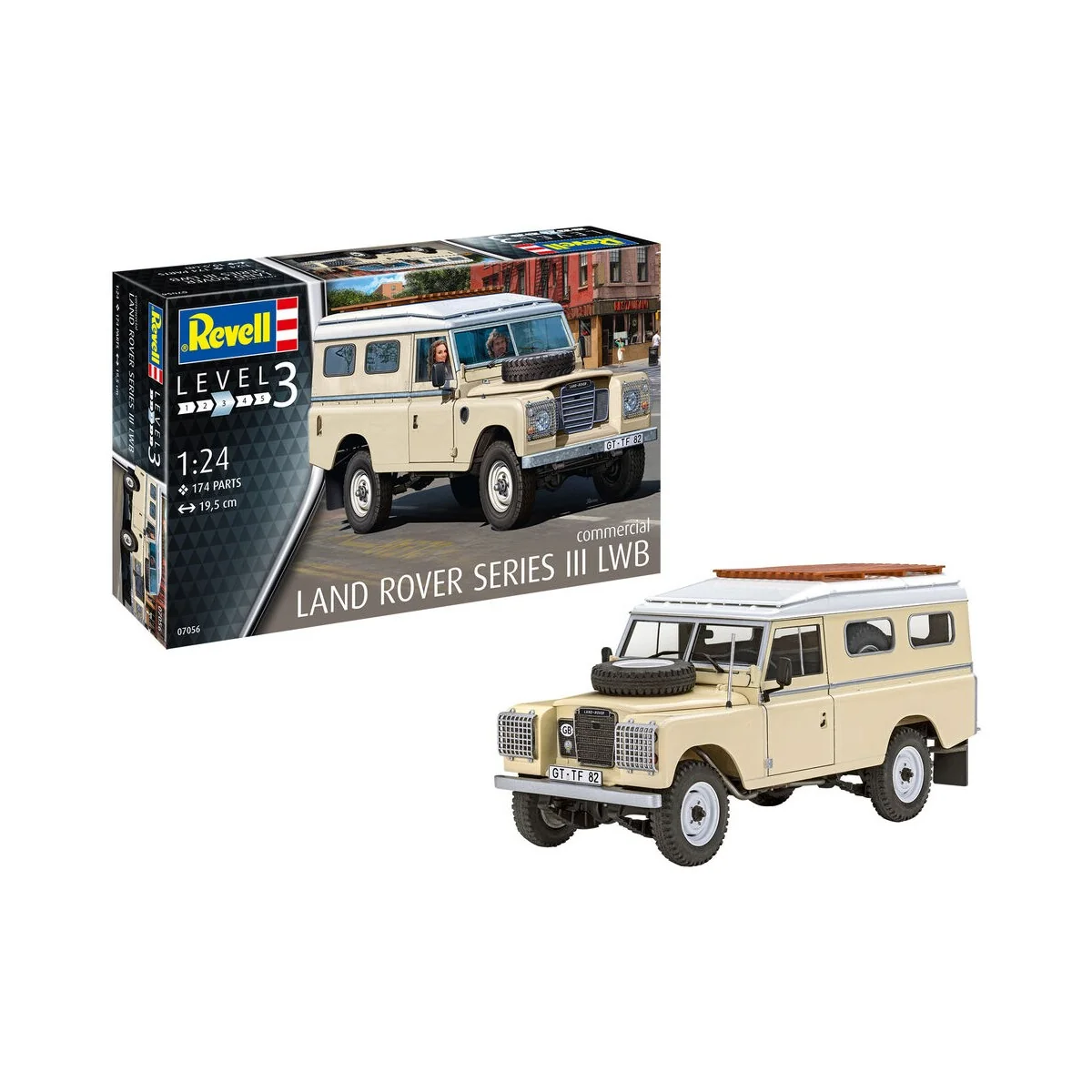 Land Rover Series III LWB (commercial), 1/24 - Revell 7056 Land Rover Series III LWB (commercial), 1/24 - Revell 7056