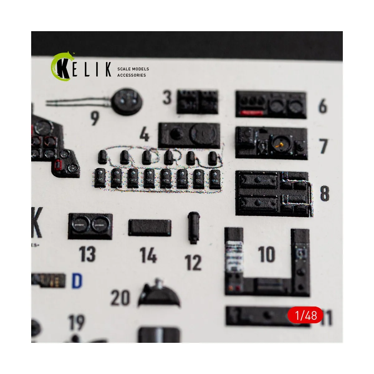 Defiant F1 - interior 3D decals for Trumpeter, 1/48 - Kelik K48184 Defiant F1 - interior 3D decals for Trumpeter, 1/48 - Kelik K48184