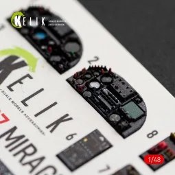 Mirage F1C/CR - interior 3D decals for Italeri, 1/48 - Kelik K48187