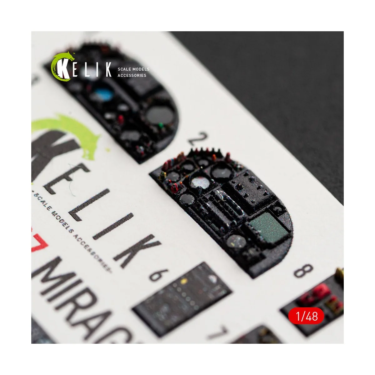 Mirage F1C/CR - interior 3D decals for Italeri, 1/48 - Kelik K48187 Mirage F1C/CR - interior 3D decals for Italeri, 1/48 - Kelik K48187