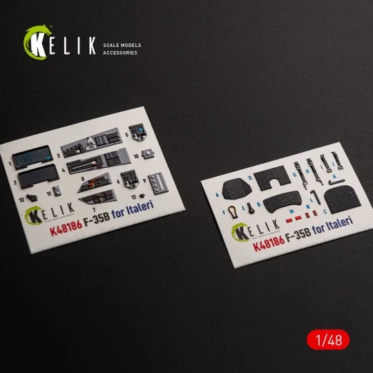 F-35B - interior 3D decals for Italeri, 1/48 - Kelik K48186 F-35B - interior 3D decals for Italeri, 1/48 - Kelik K48186
