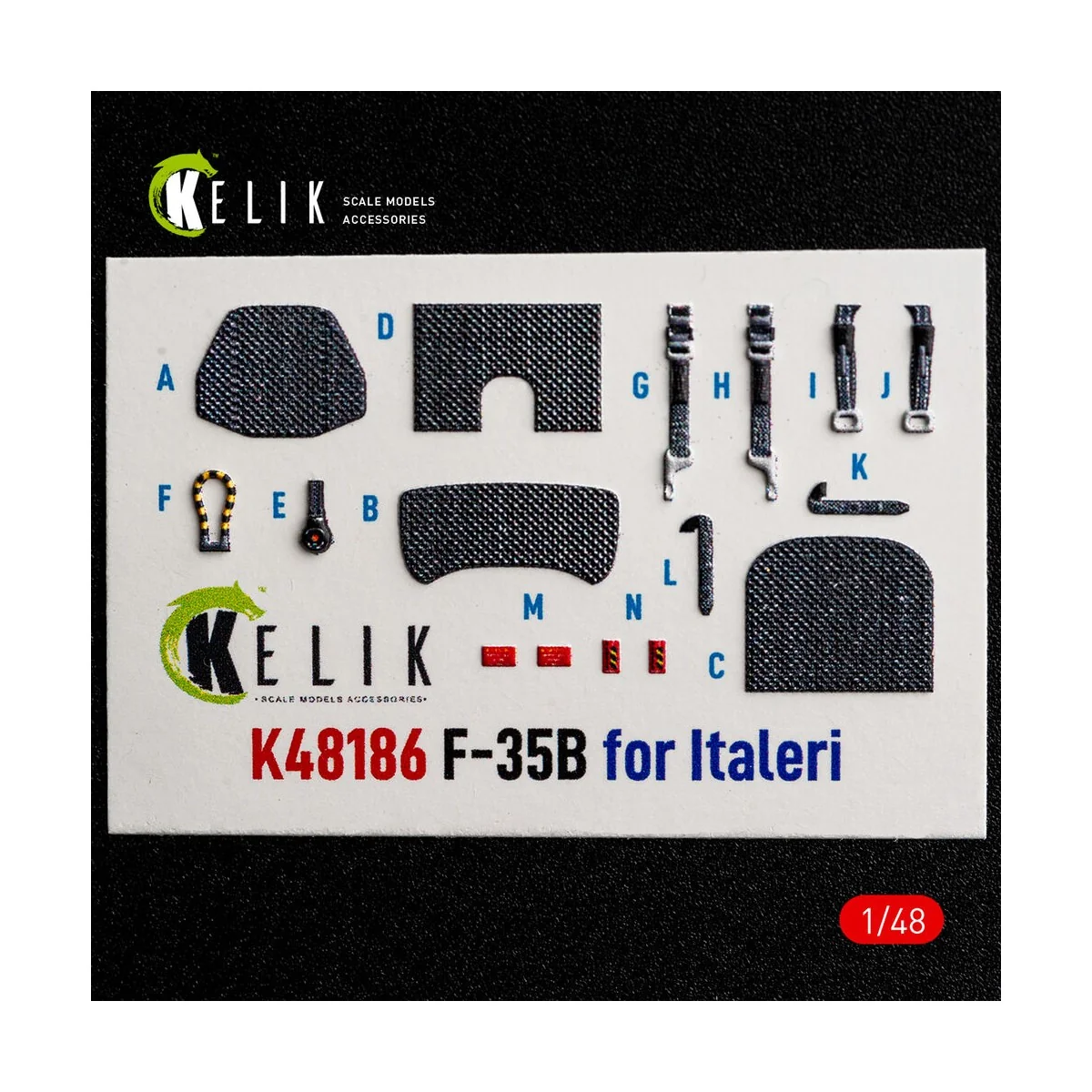 F-35B - interior 3D decals for Italeri, 1/48 - Kelik K48186 F-35B - interior 3D decals for Italeri, 1/48 - Kelik K48186