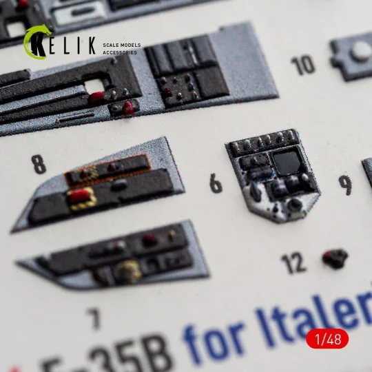 F-35B - interior 3D decals for Italeri, 1/48 - Kelik K48186 F-35B - interior 3D decals for Italeri, 1/48 - Kelik K48186