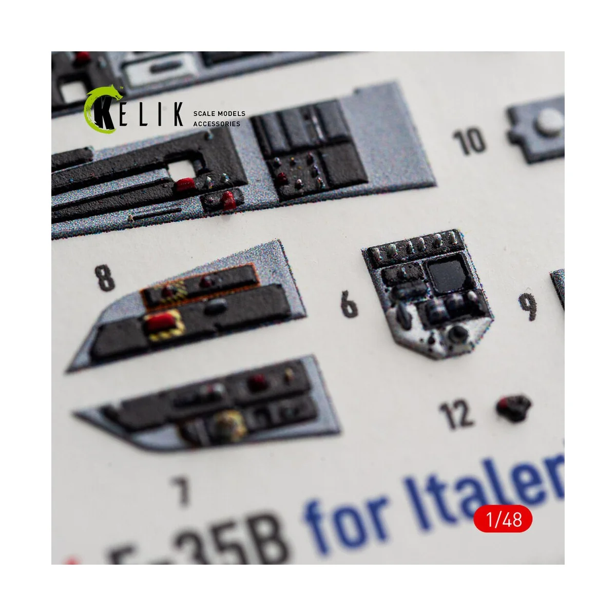 F-35B - interior 3D decals for Italeri, 1/48 - Kelik K48186 F-35B - interior 3D decals for Italeri, 1/48 - Kelik K48186