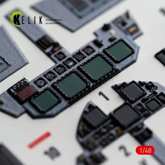 F-15E (Late) - interior 3D decals for Hasegawa, 1/48 - Kelik K48185 F-15E (Late) - interior 3D decals for Hasegawa, 1/48 - Kelik K48185