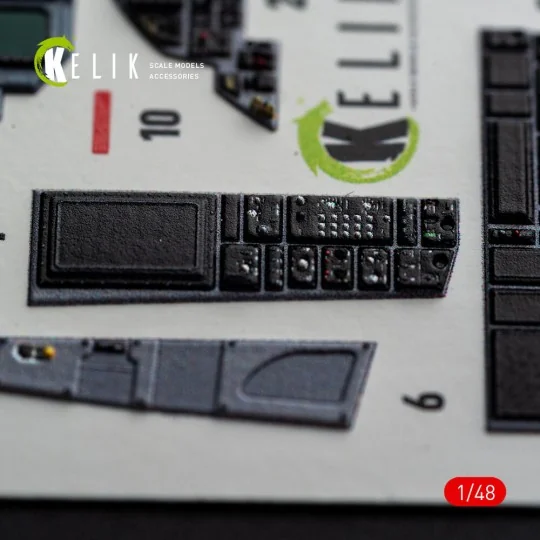 F-15E (Late) - interior 3D decals for Hasegawa, 1/48 - Kelik K48185 F-15E (Late) - interior 3D decals for Hasegawa, 1/48 - Kelik K48185