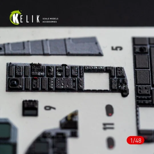F-15E (Late) - interior 3D decals for Hasegawa, 1/48 - Kelik K48185 F-15E (Late) - interior 3D decals for Hasegawa, 1/48 - Kelik K48185