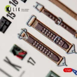 A6M2b Zero - interior 3D decals for Academy, 1/48 - Kelik K48189