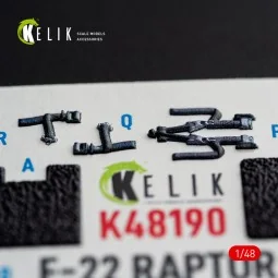 F-22 Raptor - interior 3D decals for Hasegawa, 1/48 - Kelik K48190