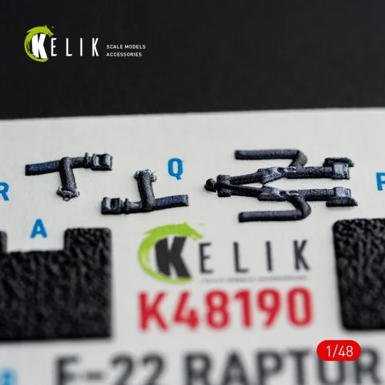 F-22 Raptor - interior 3D decals for Hasegawa, 1/48 - Kelik K48190 F-22 Raptor - interior 3D decals for Hasegawa, 1/48 - Kelik K48190