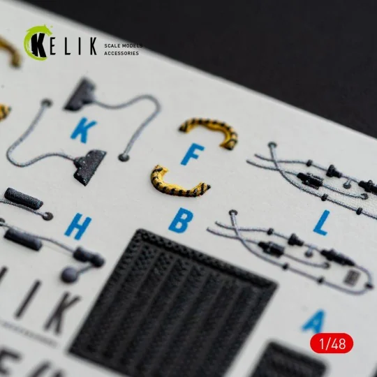 F-15E (Late) - interior 3D decals for Hasegawa, 1/48 - Kelik K48185 F-15E (Late) - interior 3D decals for Hasegawa, 1/48 - Kelik K48185