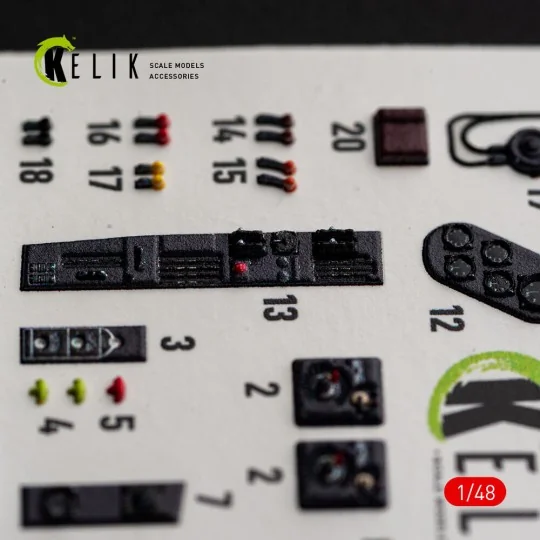 He-111 H-16 - interior 3D decals for ICM, 1/48 - Kelik K48191 He-111 H-16 - interior 3D decals for ICM, 1/48 - Kelik K48191