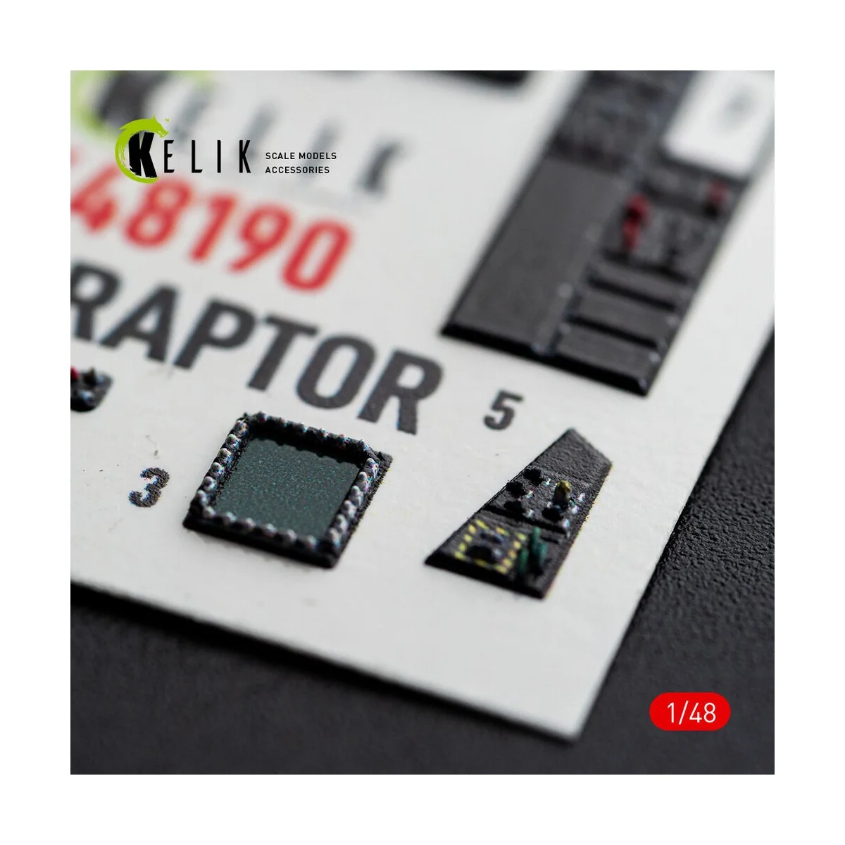 F-22 Raptor - interior 3D decals for Hasegawa, 1/48 - Kelik K48190 F-22 Raptor - interior 3D decals for Hasegawa, 1/48 - Kelik K48190